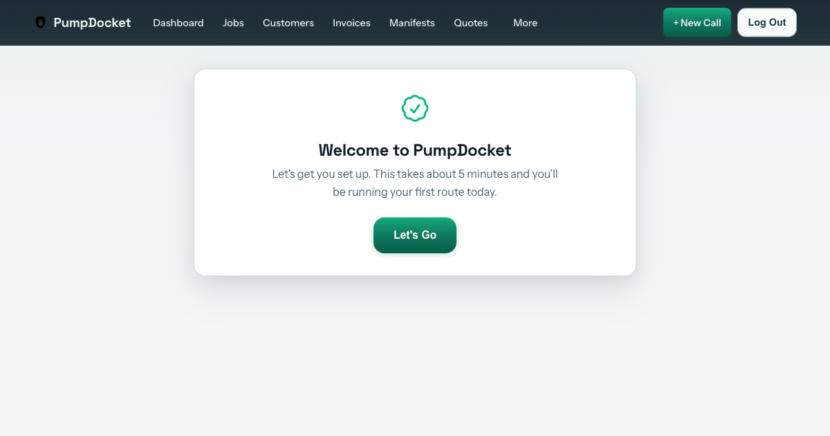 Onboarding checklist showing setup tasks and completion progress