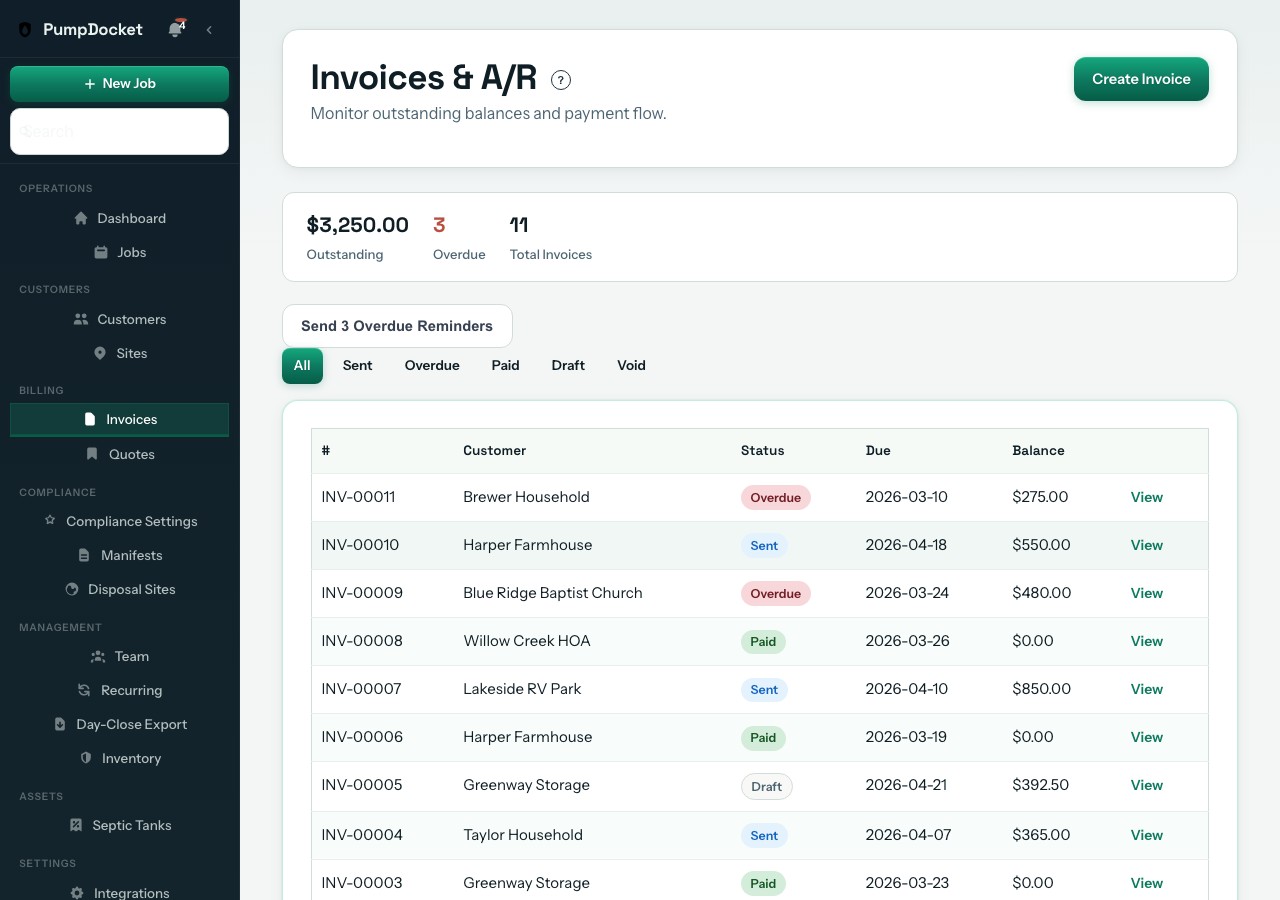Invoice to Payment — same-day invoicing with online payments